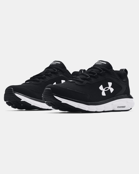 Men's UA Charged Assert 9 Running Shoes, Black, pdpMainDesktop image number 3